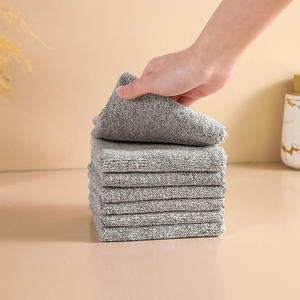 Essuie-tout de cuisine en coton tissé de couleur unie, personnalisable, lavable en machine, écologique, vente en gros - Product Image 2