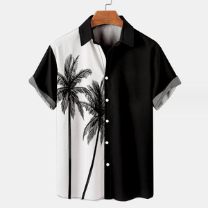 เสื้อเชิ้ตฮาวายพิมพ์ลายดิจิทัลแบบสั่งทำพิเศษ ไซส์ใหญ่ ติดกระดุม สำหรับผู้ชาย ใส่เที่ยวทะเลช่วงฤดูร้อน สวมใส่สบายๆ - Product Image 1