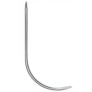 Aguja Redon de 19.5 cm / 7-3/4 Pulgadas, Calibre 18, Punta de Cuchilla Completamente Curvada, Extremo Roscado, Instrumento Médico Quirúrgico - Product Image 4