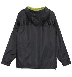 100% Polyester Men's Windbreaker <b>Jacket</b> Black Regular <b>Fit</b> Breathable Windproof Chest Pockets Zipper Closure for Plus Size for - Product Image 1