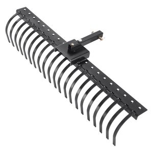 Rastrello da Giardino Trainabile da 60 Pollici con 21 Denti a Spirale in Acciaio, Rastrello Metallico per Scarificare il Prato, Compatibile con Barre Porta Attrezzi da 48 e 60 Pollici - Product Image 5