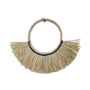 Décoration murale en feuilles de palmier tissées à la main en fibres naturelles, style bohème rustique, décoration d'intérieur de style farmhouse - Product Image 5