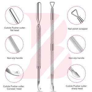 Producto de Moda, Juego de Empujadores de Cutículas y Removedores de Esmalte de Gel con Logotipo Personalizado, con Limas de Uñas - Product Image 3