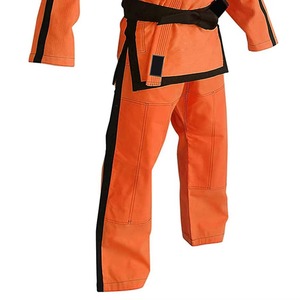 Uniforme de Karate Naranja para Adultos Unisex, 100% Algodón, Ropa de Artes Marciales Resistente, Corte Regular - Product Image 3
