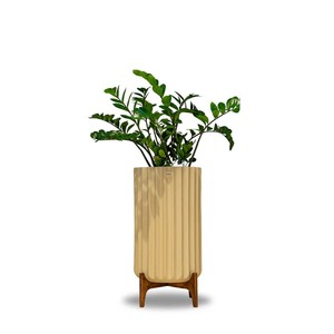 Support de plantes en bois de luxe fait à la main pour l'intérieur et l'extérieur, support de jardinière - Product Image 1