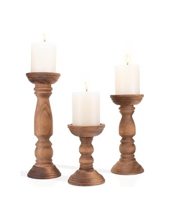 Portavelas de madera de lujo, hecho a mano, adorno decorativo ideal para un estilo elegante en el hogar y un diseño interior sofisticado. - Product Image 1