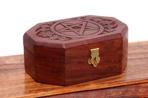 Caja de Almacenamiento de Joyas Rectangular de Madera Ecológica de Lujo para Mujer, Organizador de Joyas Hecho a Mano con Tallado Intrincado y Moderno - Product Image 2