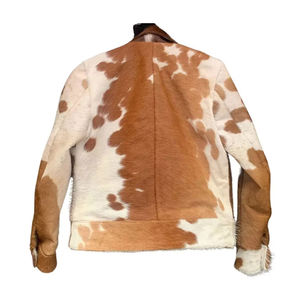 Veste de moto matelassée en cuir véritable avec logo personnalisé de haute qualité, doublure en soie pour le printemps et l'hiver - Product Image 6