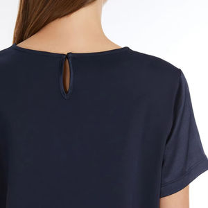 Nueva Camiseta de Algodón con Cuello Redondo para Mujer, Manga Corta, Estampado de Moda, Letras, Ropa de Verano, Camiseta Informal Sencilla OEM - Product Image 5