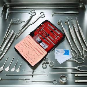 Kit de práctica de sutura con herramientas, hilos y almohadilla de silicona Simulación médica - Product Image 2