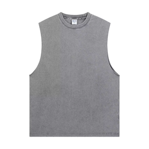 Camiseta sin Mangas para Hombre, Tejida, 100% Algodón, Deportiva, para Gimnasio, Entrenamiento, Fisicoculturismo, con Logotipo Frontal Personalizado, OEM, ODM, Venta al Por Mayor - Product Image 3