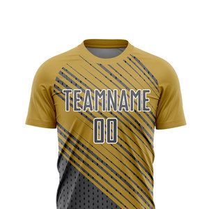 Ensembles d'uniformes de football personnalisables pour hommes, de haute qualité, 100 % polyester, disponibles à un prix raisonnable, OEM - Product Image 4
