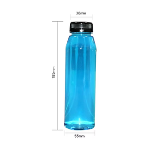 Bouteille en plastique PET vide jetable de qualité alimentaire pour jus d'orange et boissons, avec bouchon à vis Unalilia B0604, 200 pièces, 350 ml, 12 oz - Product Image 4