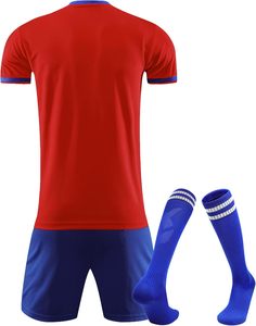 Fournisseur Direct d'Uniformes de Football en Gros - Uniformes de Football Professionnels Respirants à Manches Courtes - Chaussettes - OEM - Haute Qualité - Usine - Product Image 2