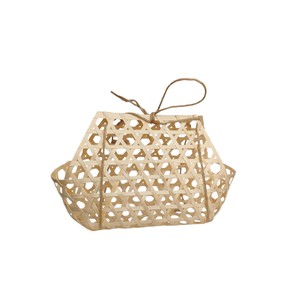 Caja de Regalo de Bambú de Lujo, Bolsa de Bambú Tejida a Mano, Cesta de Regalo Decorativa Ecológica y Natural con Asa Atada - Product Image 1