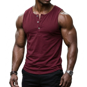 Débardeur Henley Homme Haute Qualité – Style Streetwear Tendance, Coupe Musclée, Vêtement Décontracté Élégant – Vente en Gros, Personnalisation Logo Disponible - Product Image 6