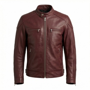 Chaqueta de Motociclista de Cuero Genuino para Hombre de la Mejor Calidad, Nueva Colección de Invierno, Chaquetas de Motocicleta con Protecciones Desmontables Personalizadas - Product Image 1