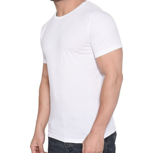 เสื้อยืดคอกลมสีขาวล้วน ผ้าฝ้าย 100% 160GSM สำหรับผู้ชาย ผู้หญิง และทุกเพศ สกรีนลายกราฟิกได้ รับทำโลโก้ตามสั่ง MOQ ต่ำ ขายส่ง - Product Image 2