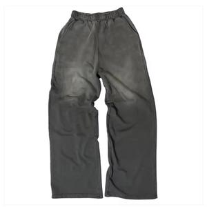 Custom 400 Gsm <b>Sweat</b> <b>Suit</b> with Acid Wash Distressed Embroidery Baggy Trouser and Hoodie Set Flared Tracksuit <b>for</b> <b>Women</b> - Product Image 3
