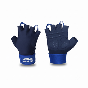 Unisex Half-Finger Fitness Gloves Breathable Non-Slip <b>Weight</b> Lifting Gym <b>Training</b> Blue - Product Image 1