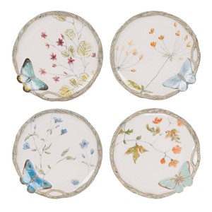 Factory Wholesale Eco-Friendly <b>White</b> Retro Luxury Western Restaurant Bone China Dinner <b>Plates</b> <b>Sets</b> Dinnerware - Product Image 2