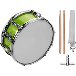 Custom High Quality Handmade Single Layer Birch Wood Sheepskin Heads Snare <b>Drum</b> Coated Stainless Steel Live Marching Band - Product Image 4