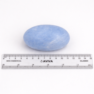 Calcite bleue naturelle sculptée à la main, pierre de guérison pour la méditation, le Reiki, l'énergie des chakras, la décoration spirituelle, Chakralume - Product Image 1