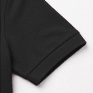 เสื้อกอล์ฟผ้าเจอร์ซีย์คอตตอน 100% สำหรับขายส่งผู้ชาย รับผลิตแบบ OEM ปักโลโก้ตามสั่ง แขนสั้น สวมใส่สบาย พิมพ์ลาย ป้องกันการเป็นขุย - Product Image 4