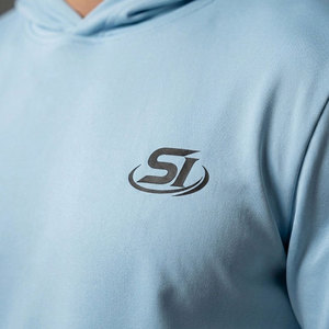 Best Polyester/Cotton Material High Street Style Quick Dry Men Hoodies and Shorts <b>Sets</b> Customized Color - Product Image 6