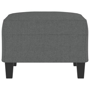 ที่วางเท้าทรงสี่เหลี่ยมผืนผ้าโพลีเอสเตอร์สีเทาเข้ม ขนาดกะทัดรัด พร้อมเก้าอี้สตูลและออตโตมัน - Product Image 4