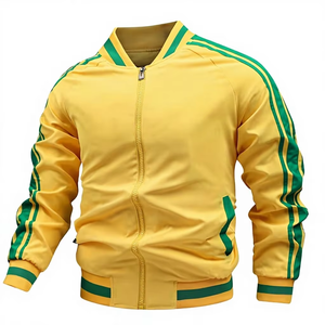 เสื้อแจ็คเก็ตเบสบอลผู้ชายแบบกำหนดเองสำหรับฤดูหนาว บริการ OEM ผลิตจากผ้าถักกันน้ำ โรงงานโดยตรงจากบังกลาเทศ - Product Image 1