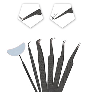 Pointes fines en métal pointues pour appliquer des faux cils pour des tâches délicates comme ramasser des cils minuscules ou tenaces - Product Image 3