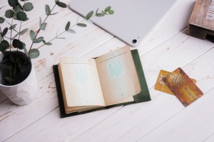 Genuine Leather Passport Holder Slim Travel <b>Wallet</b> <b>RFID</b> <b>Blocking</b> Custom Logo Luxury Passport Case Cover Folder PTH-0101 - Product Image 4