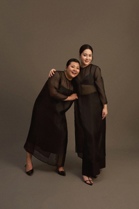 Vestido de Seda Voile a Rayas para Mujer, Cuello Redondo, Manga Regular, Corte Holgado y Recto, Estilo Casual Elegante y Transpirable - Product Image 3