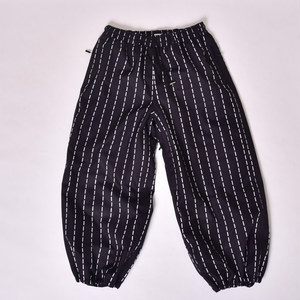 Pantalones de Algodón a Rayas Unisex, Cintura Elástica, Corte Holgado, Ropa Casual para Adultos - Product Image 1