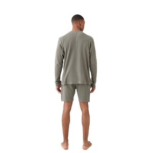 Camiseta de Manga Larga para Hombre, Nueva, Estilo Urbano, Cuello con Botones, 100% Algodón, Corte Regular, Anti-Pilling, Secado Rápido, Transpirable, de Alta Calidad OEM, 180g - Product Image 6