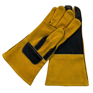 Premium Quality Welding Gloves New Latest Design 2026 <b>Comfortable</b> Solid Color Men And Women Leather Welding Gloves - Product Image 2