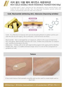 ENOUGH Rich Gold Double Wear Radiance Moisturizer Foundation SPF50+ PA++ Éclaircissant Longue Durée pour Tous Types de Peau - Product Image 6