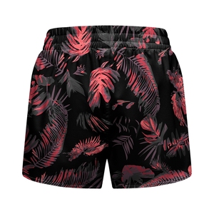 Shorts Deportivos de Poliéster Transpirable con Estampado Floral para Mujer, Cintura Media, Estilo Casual, Diseño con Cintura Elástica - Product Image 2