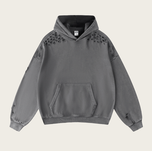 Sudadera con Capucha Personalizada de Alta Calidad, 100% Algodón, Estilo Vintage, Lavada al Ácido, Desgastada, para Hombre, Fabricada por TRIOTAKE INDUSTRY - Product Image 2