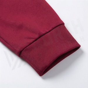 Men's <b>Maroon</b> White Color Block Track Jacket Full Sleeve Stand Collar Zipper Front Sporty Style Breathable Polyester Autumn Wear - Product Image 6