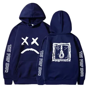 Custom Oversized Graphic Hoodie Womens <b>Skeleton</b> Rose Print Heavyweight Fleece Pullover Sweatshirt Y2K Vintage Streetwear Hoodies - Product Image 2