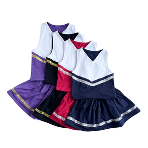 Vêtements de cheerleading de qualité supérieure, design solide, prix de gros direct usine, pour les équipes de jeunes et d'adultes, tenues de compétition. - Product Image 3