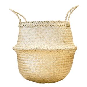 Decorative Handmade SEAGRASS BELLY <b>BASKETS</b> for Plant Pot Cover and Decor, <b>Basket</b> Handwoven Foldable Storage Planter <b>Basket</b> - Product Image 1
