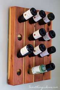 Porte-bouteilles de vin en bois de luxe autoportant pour 12 bouteilles, support de comptoir moderne, durable, résistant à la rouille et imperméable - Product Image 3