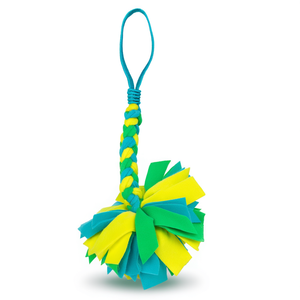 Jouet à mâcher pour animaux de compagnie, corde tressée avec pompon en feutre pour chiens, 85 cm - Product Image 2