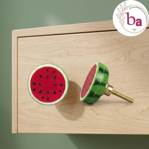 Pomo de Cerámica Moderno para Muebles, Diseño Tropical Novedoso, para Cocina, Baño, Dormitorio, Sala de Estar, Tirador de Cajón, Fácil de Instalar - Product Image 4