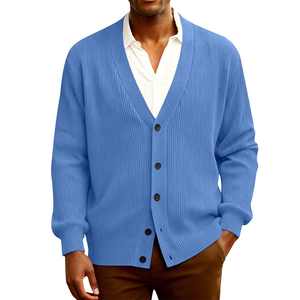 Top Trending Custom made Men's Casual <b>Cardigan</b> <b>Sweater</b> V-Neck Long Sleeve Knitted Men's <b>Cardigans</b> - Product Image 4