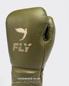 Nuevos Guantes de Boxeo Personalizados Color Oliva, 100% Cuero Vacuno Genuino de Primera Calidad, con Cordones, para Sparring - Product Image 2