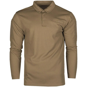 Chemises polo à manches longues sur mesure fabriquées aux États-Unis, chemises polo pour hommes, tissu en coton de haute qualité, logo OEM, fournisseur en gros, vêtements décontractés élégants - Product Image 1